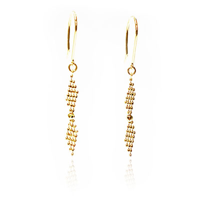 チェーンリボンピアス